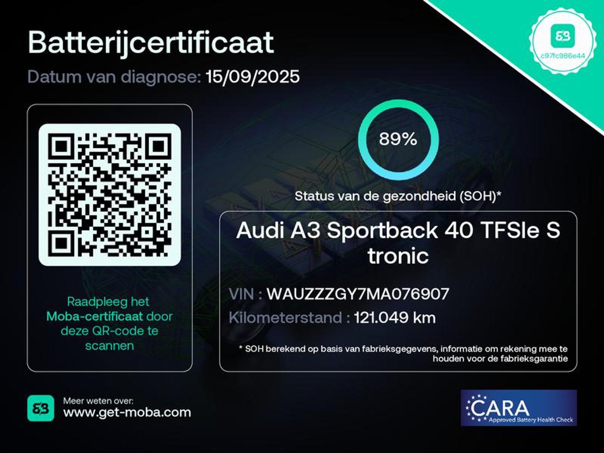 Audi A3 Sportback 40 TFSI e Edition JDT04F