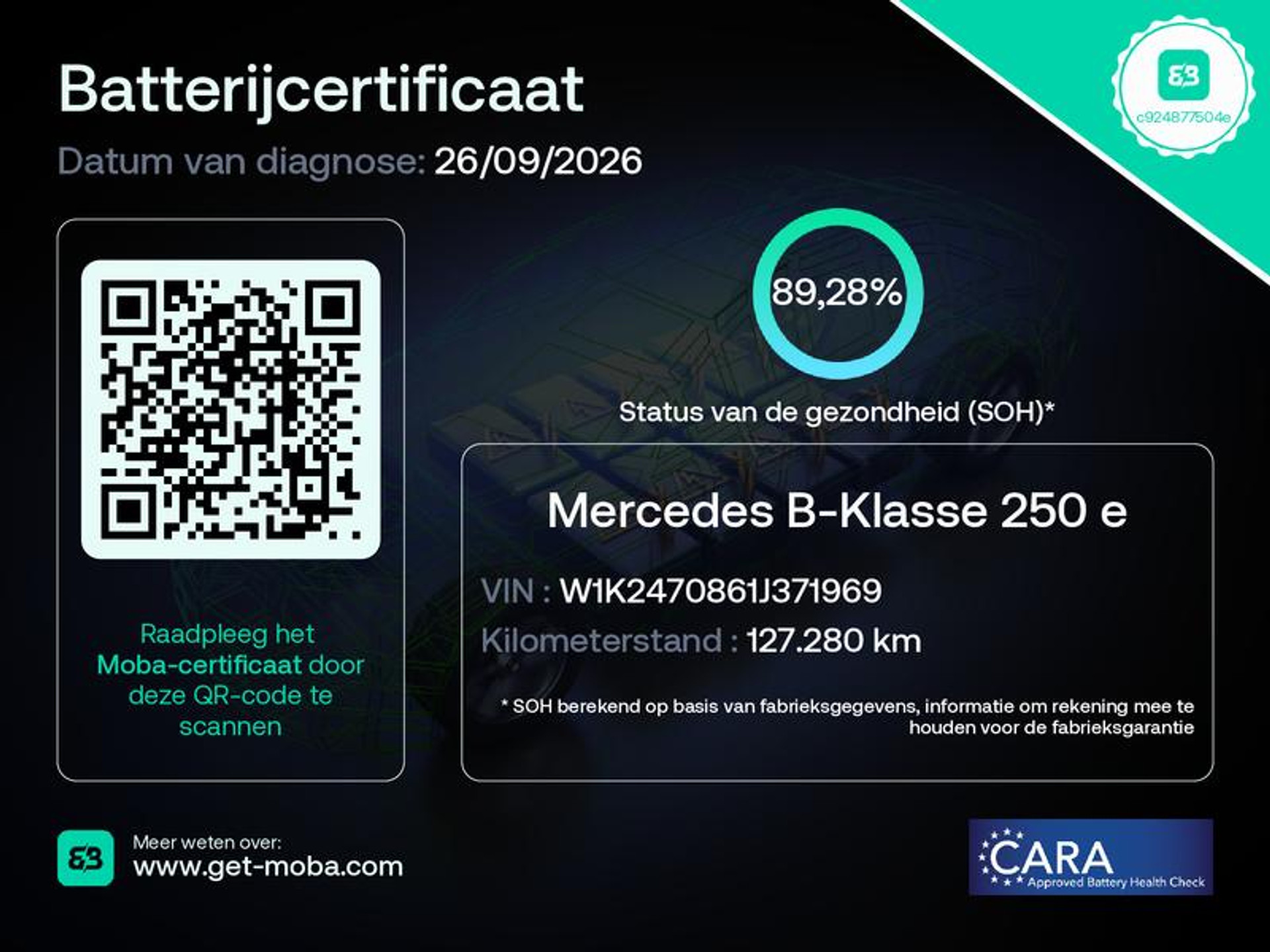 Mercedes-Benz B-Klasse 250 e KRK95L