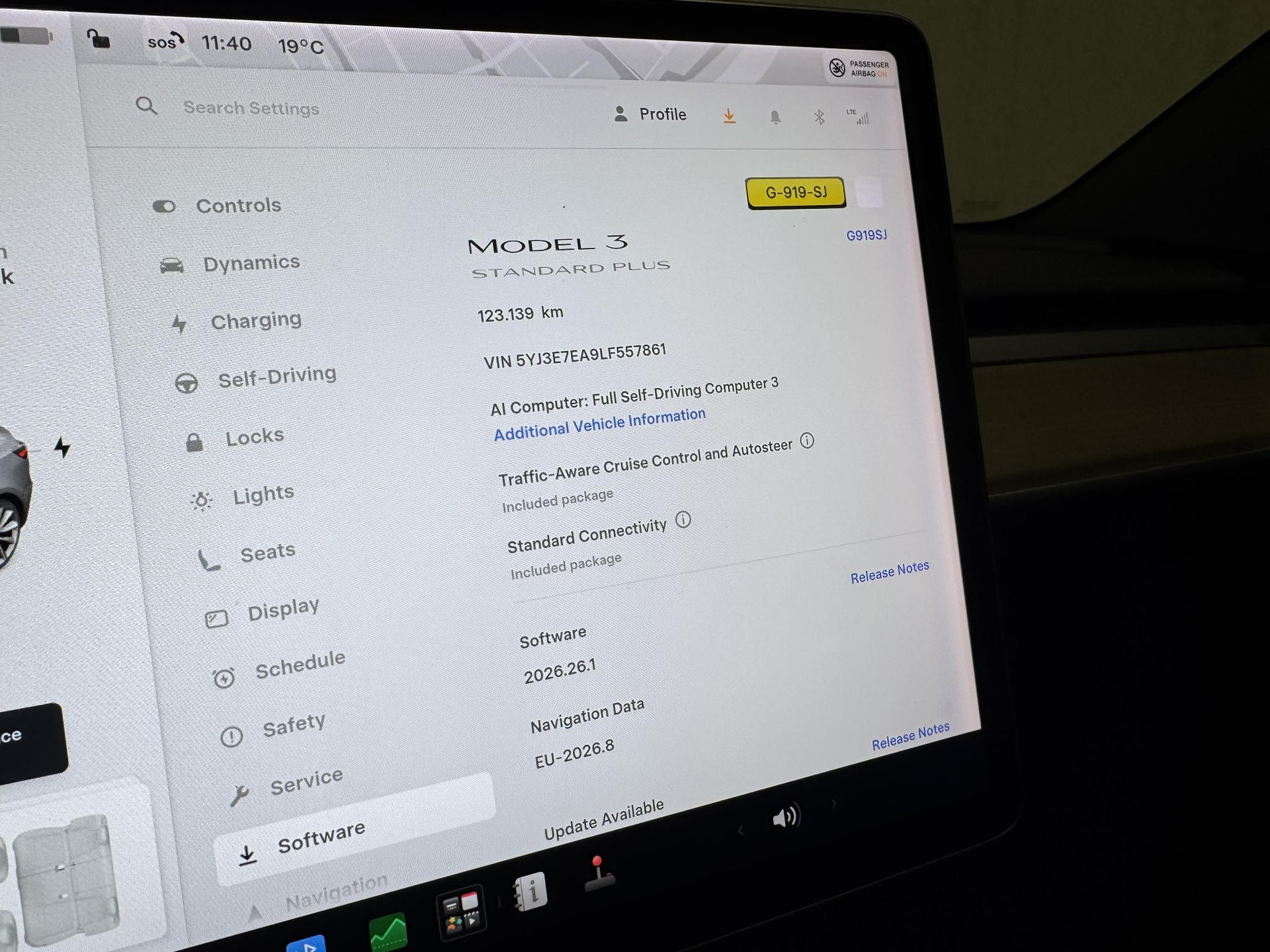 Tesla Model 3 Standard RWD Plus 60 kWh G919SJ